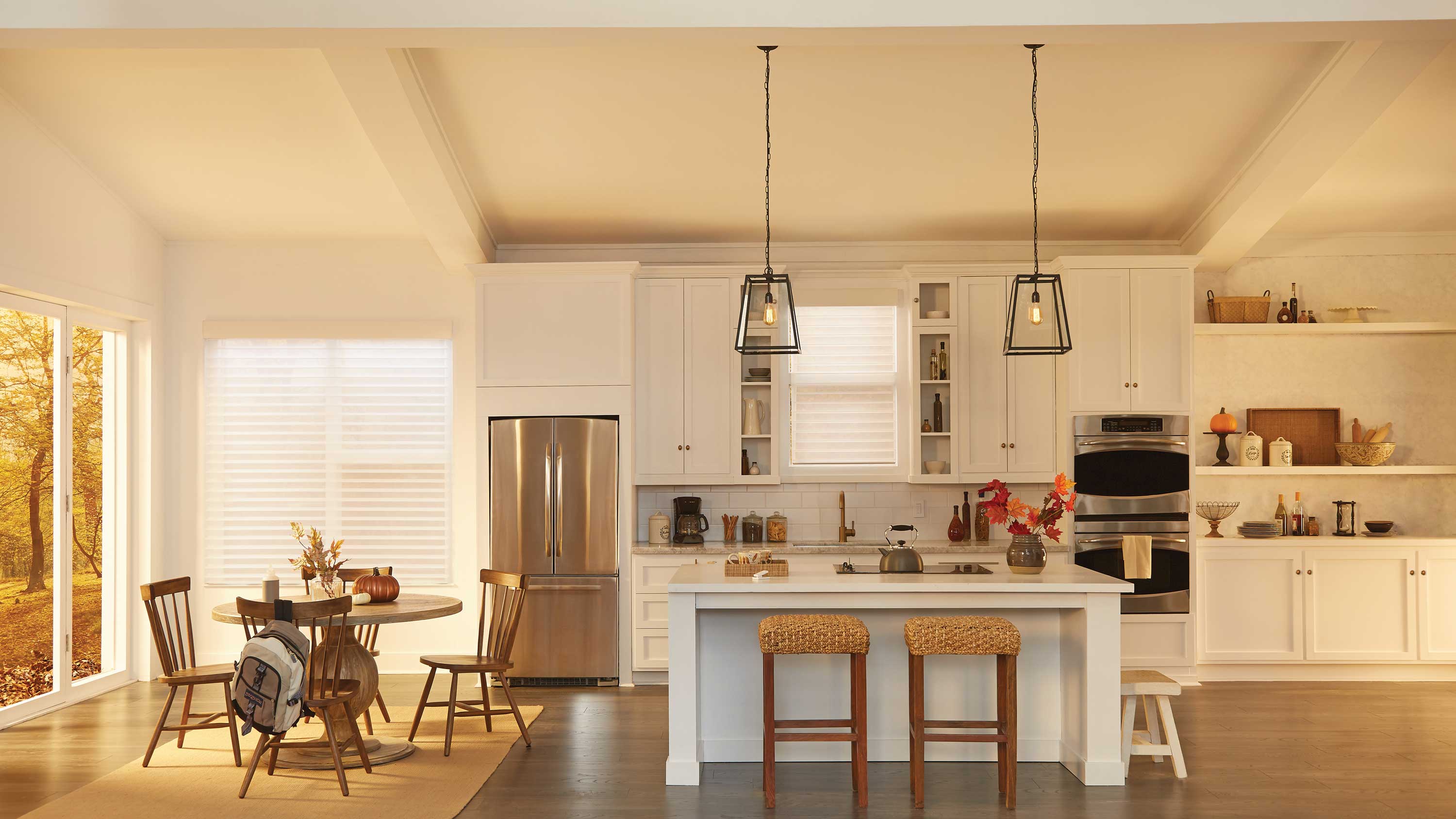 lutron kitchen warm tones