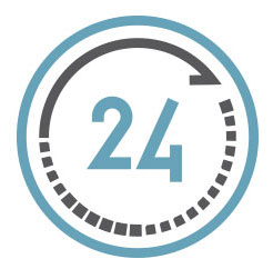 icon of 24 hours a day